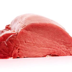 Fresh beef on white background.