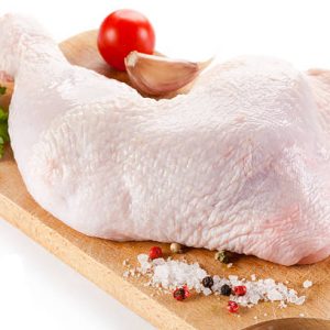 Fresh raw chicken legs