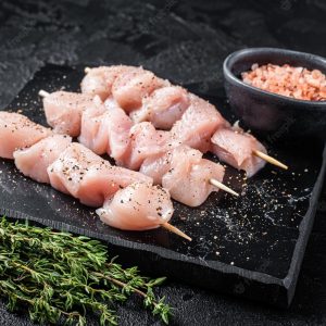 raw-chicken-meat-shish-kebab-skewers-black-background-top-view_89816-34035